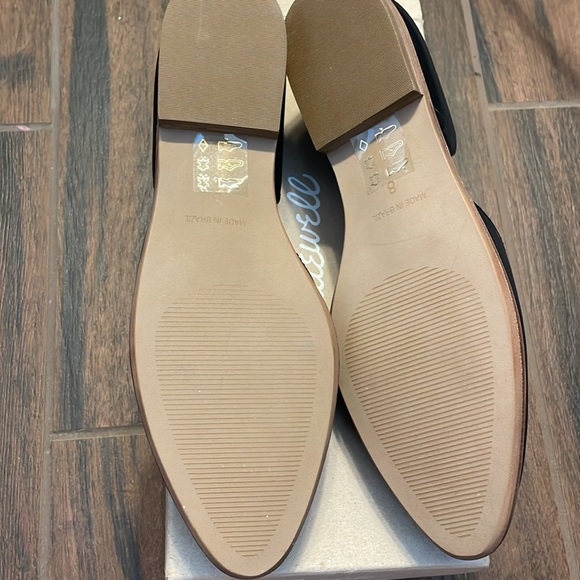 Madewell D’Orsay Flats in Leather - Black - Size 8 - NIB - Picture 5 of 7